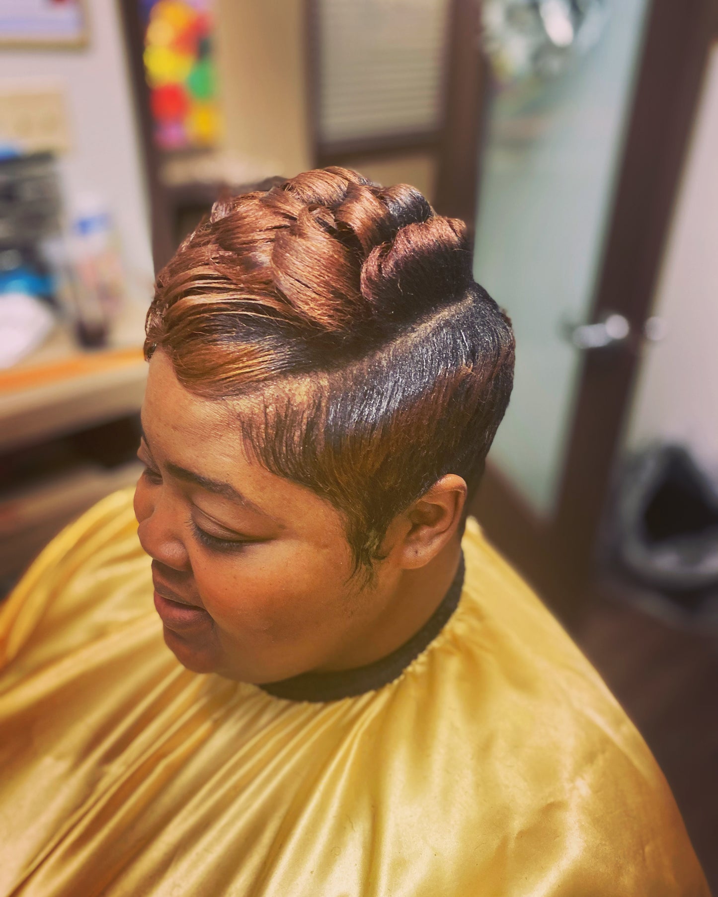 Pixie Cut w/ Relaxer